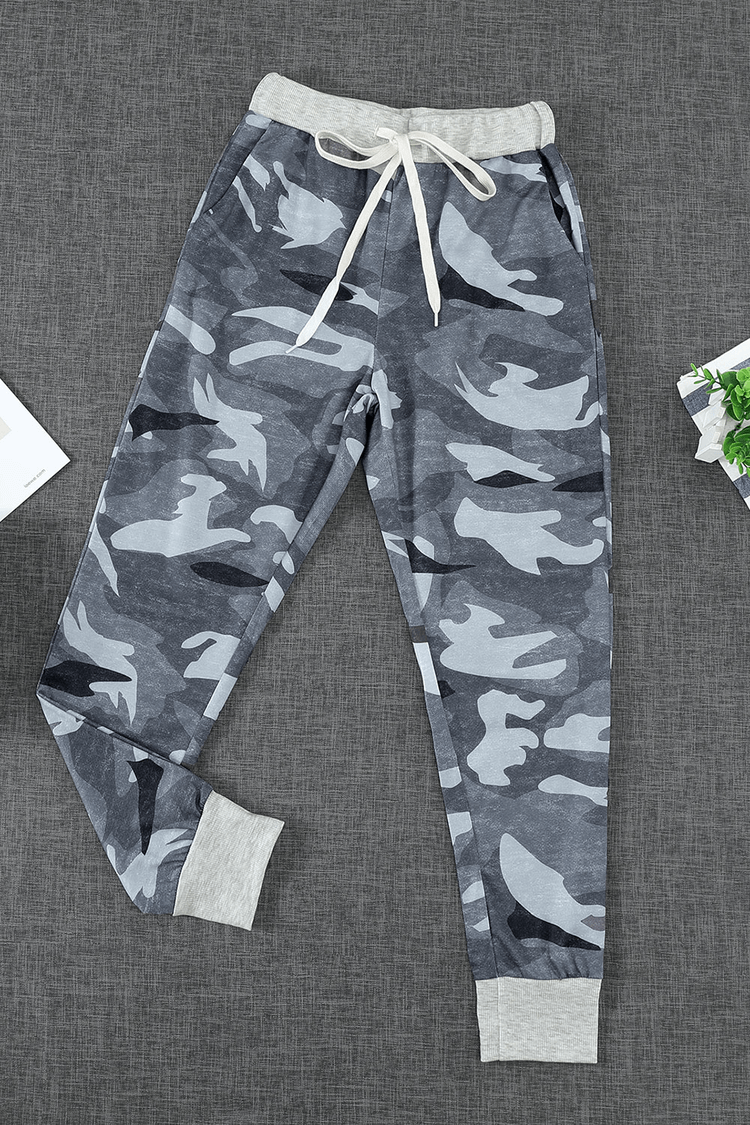 Camo Print Knit Joggers