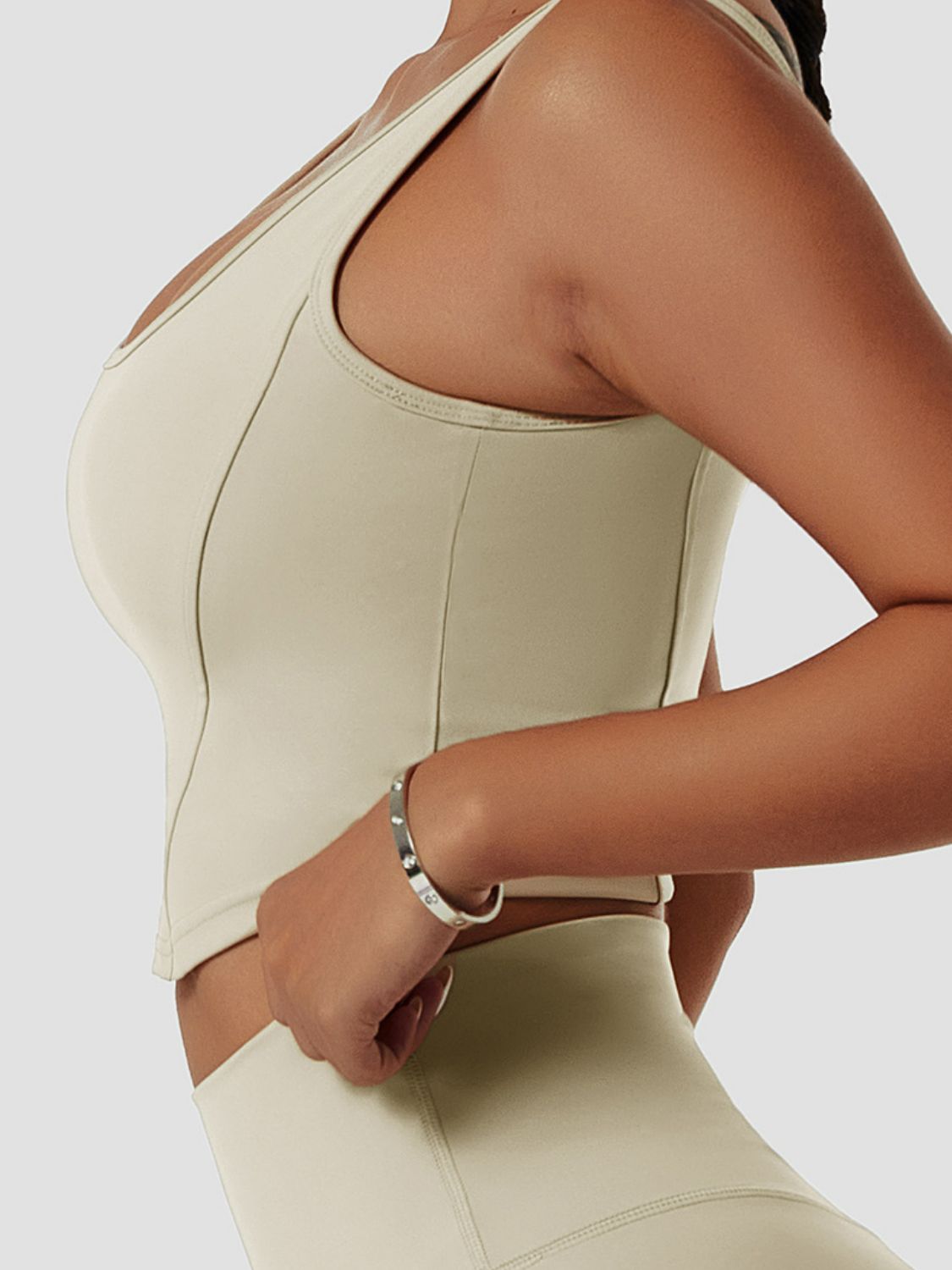 Breathable Seam Detail Sports Bra