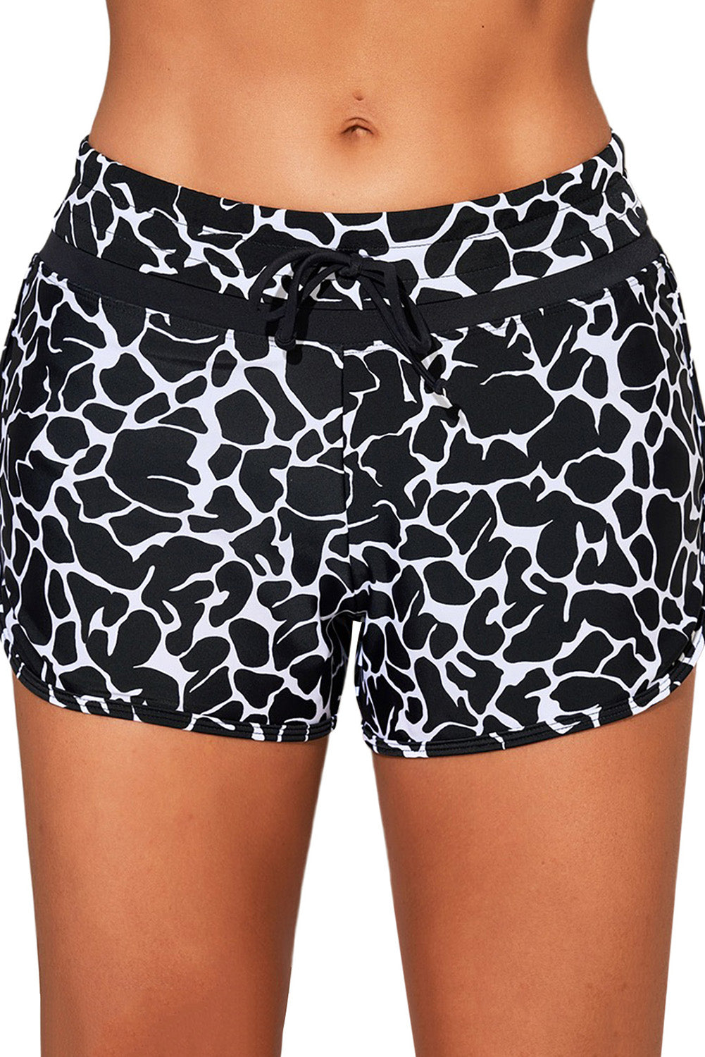 Drawstring Elastic Waist Shorts