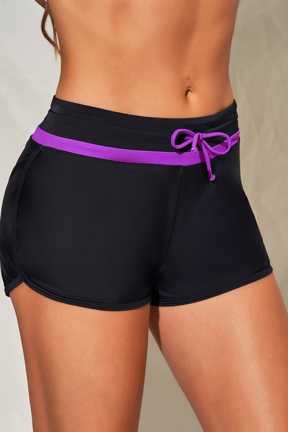 Drawstring Elastic Waist Shorts