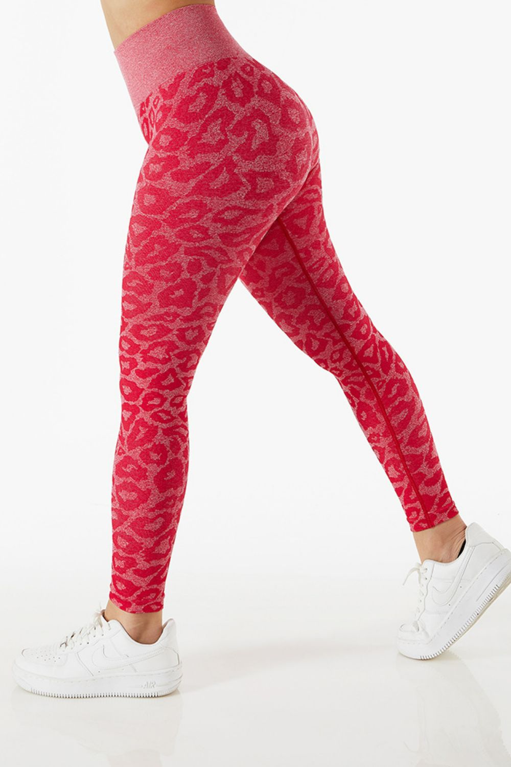 Animal Print Elastic Waistband Leggings