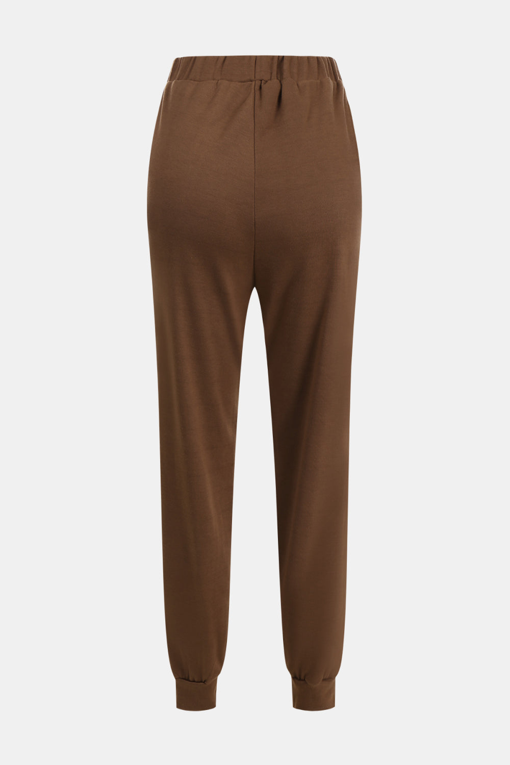 Zip Up Drawstring Cropped Hoodie and Pants Set