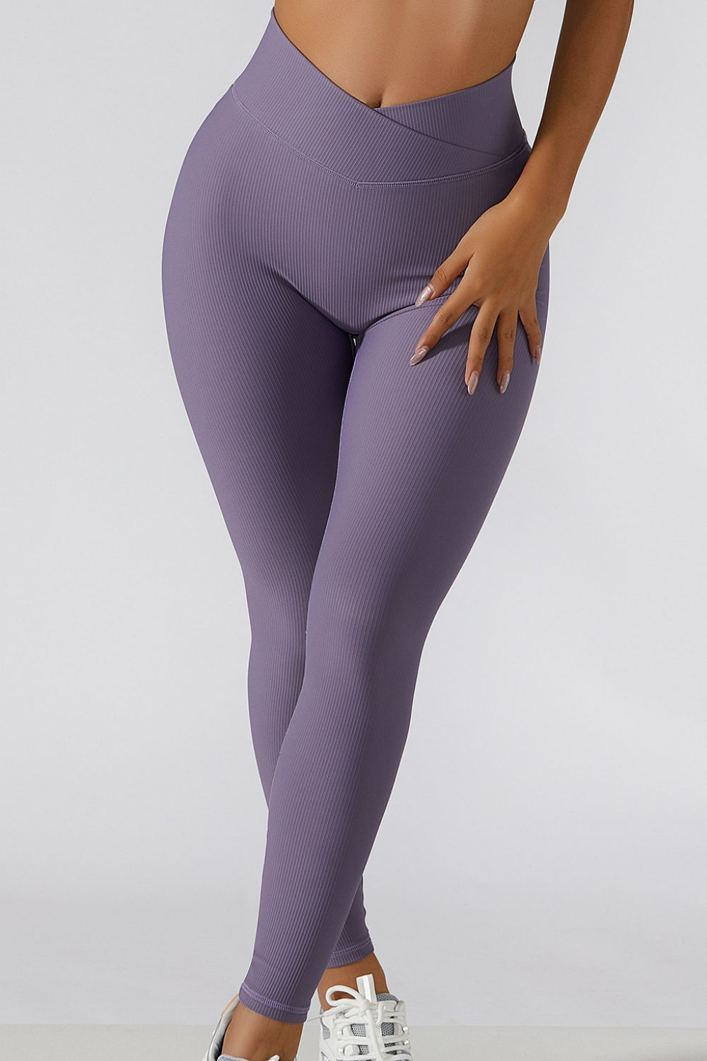 Crossover Waist Yoga Leggings