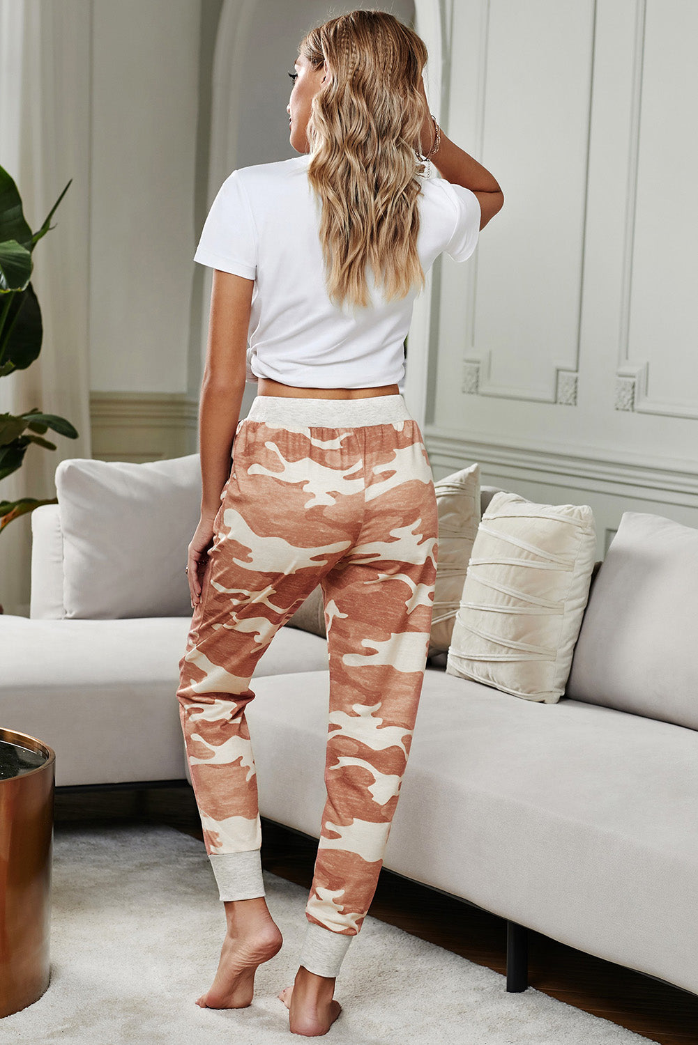 Camo Print Knit Joggers