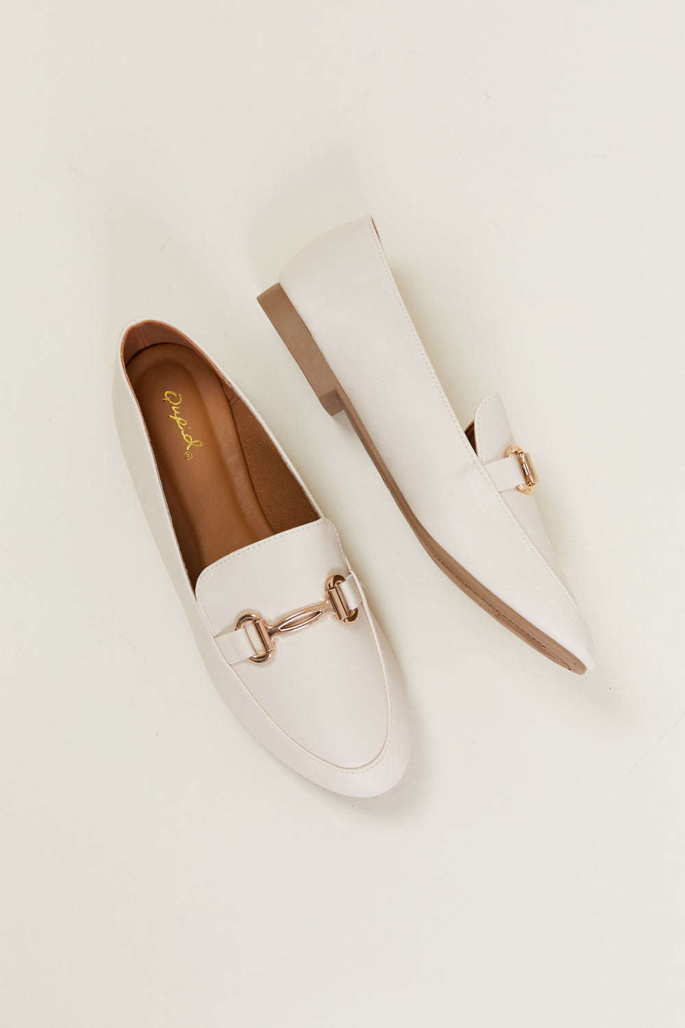 Qupid 9 to 5 Ballerina Metal Detail Loafers
