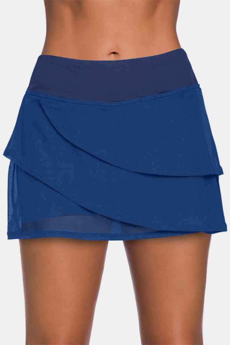 Asymmetrical Layer Swim Pantskirt