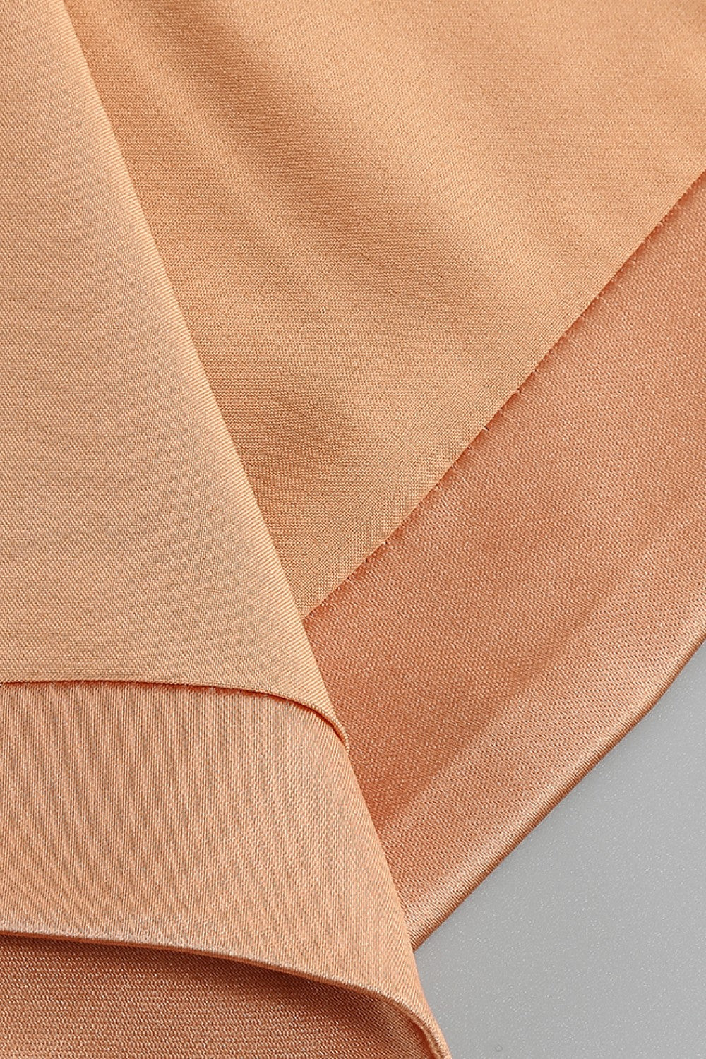 Ruched Zip Detail Spaghetti Strap Split Dress