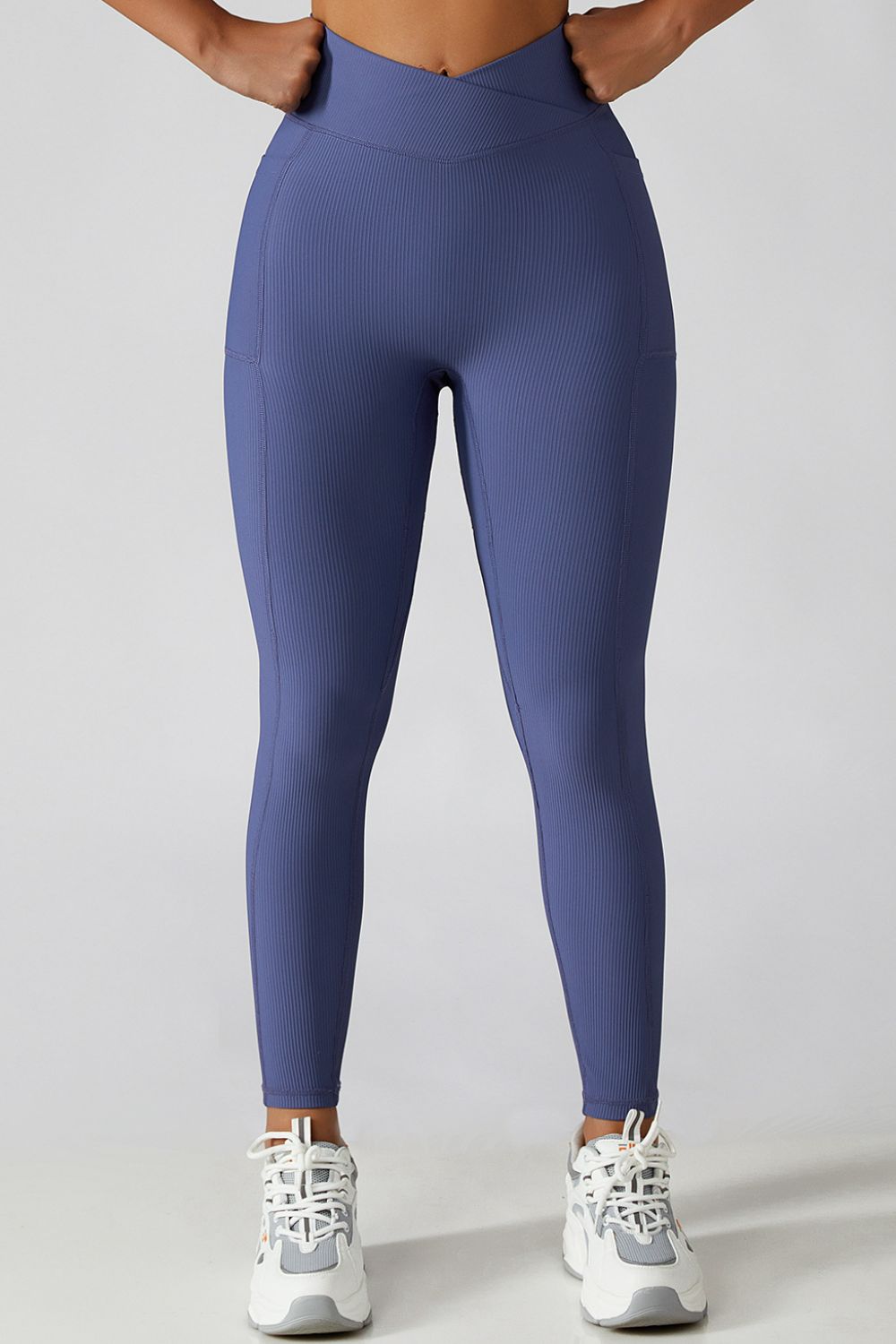 Crossover Waist Seamless Yoga Leggings
