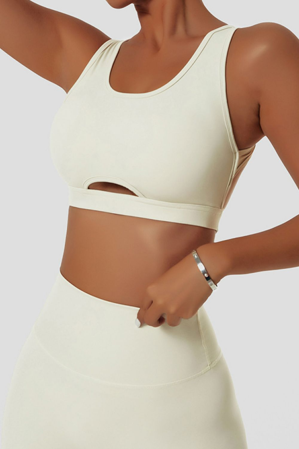 Cutout Open Back Sports Bra
