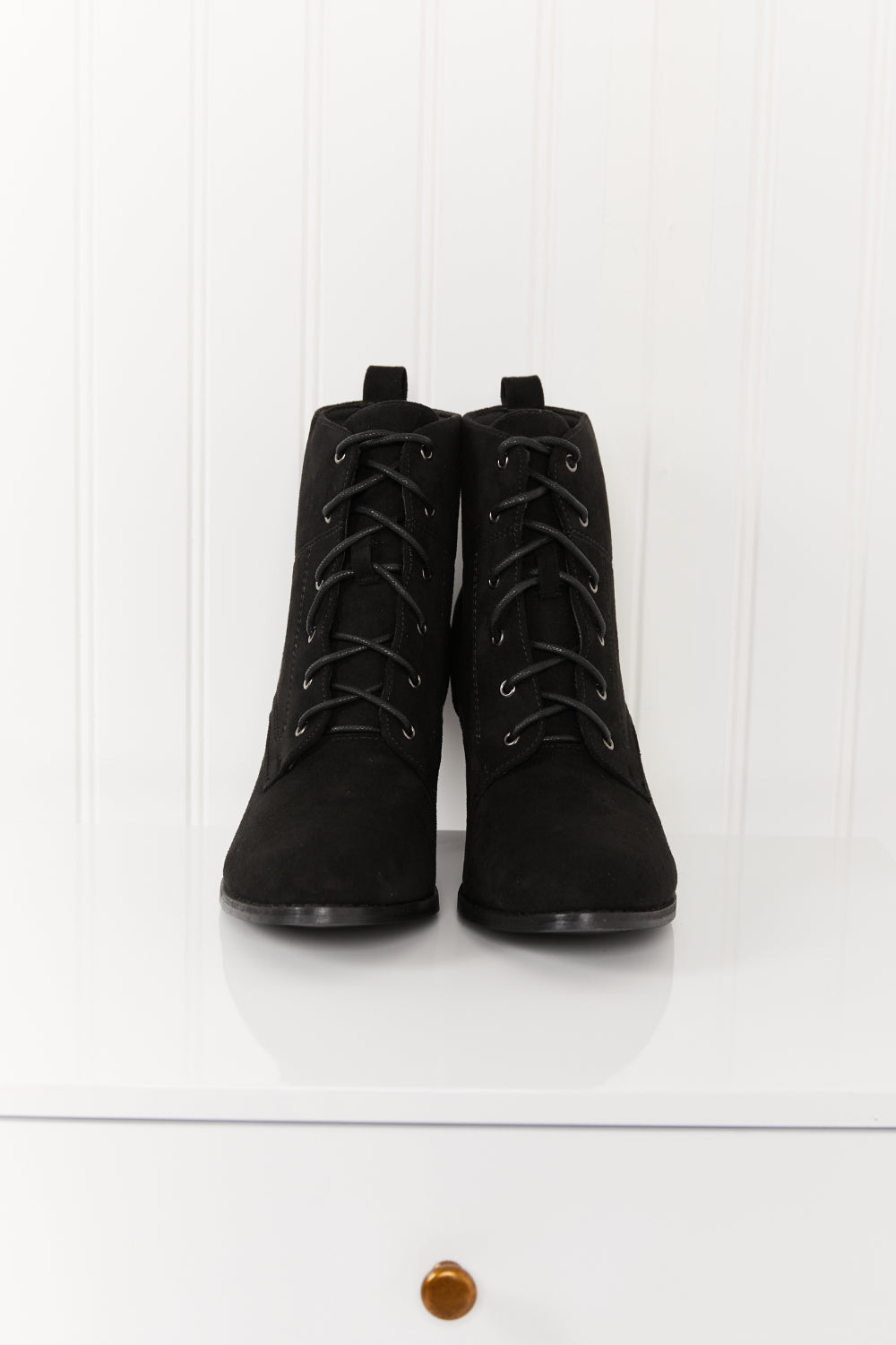 DDK Forever Fall Lace-Up Heeled Booties