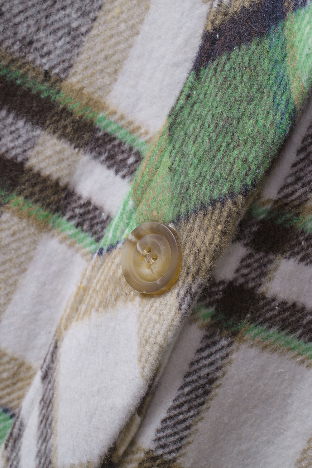 Plaid High-Low Shirt Jacket
