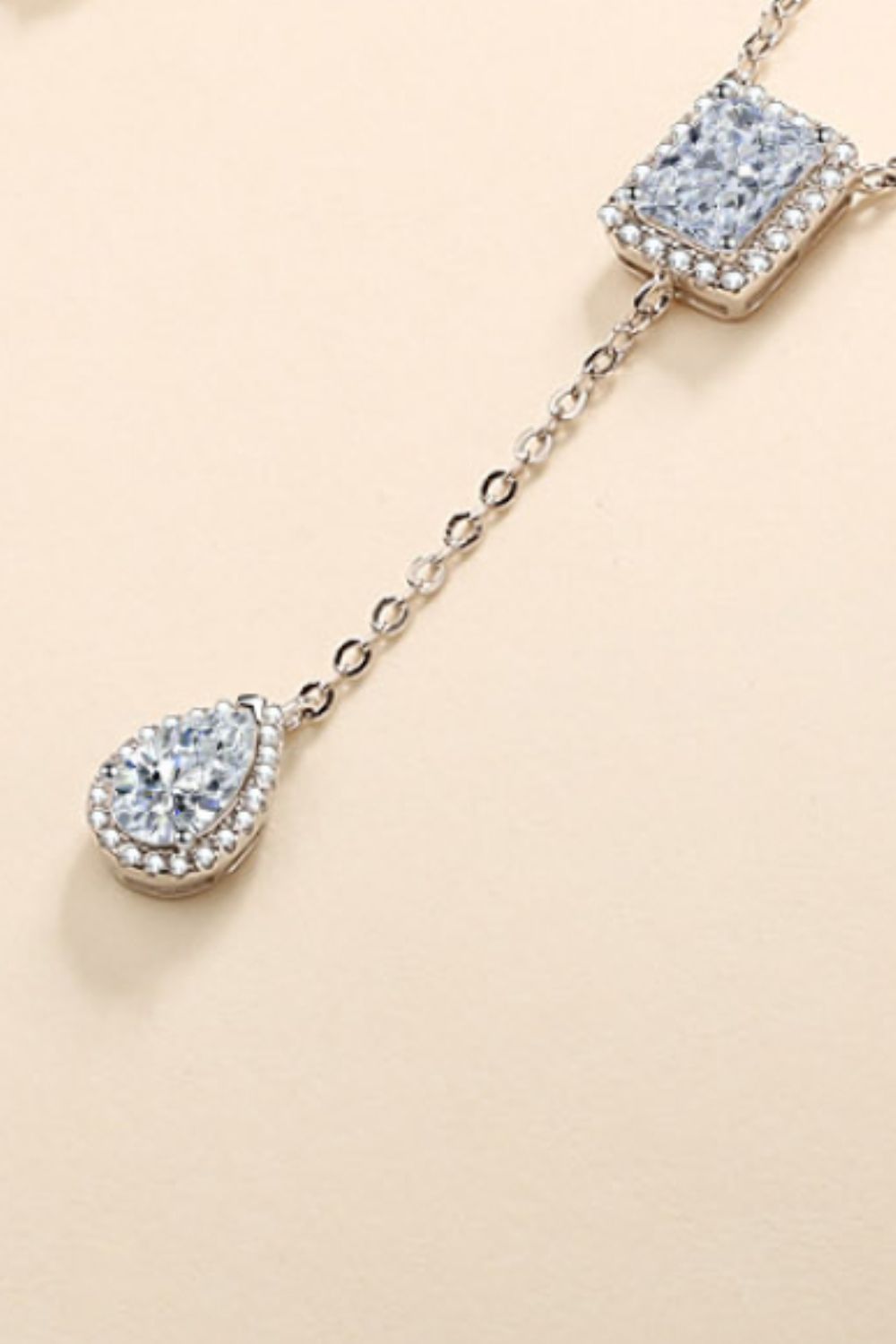 Double Drop Pendant Necklace