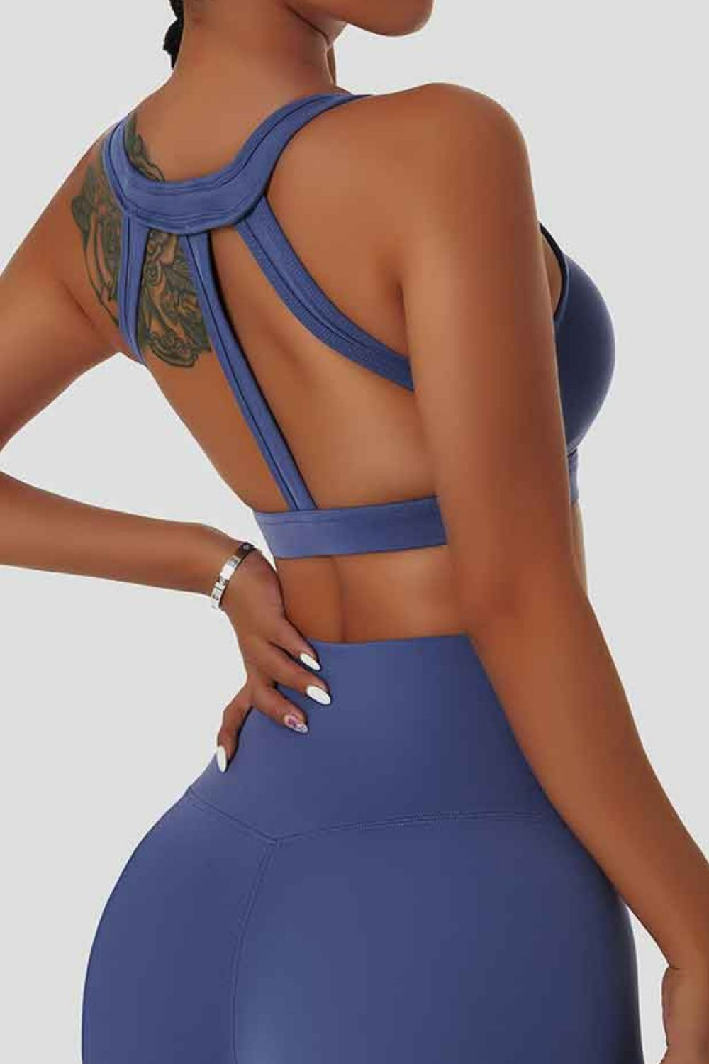 Cutout Open Back Sports Bra