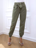 Belted Joggers with Pockets