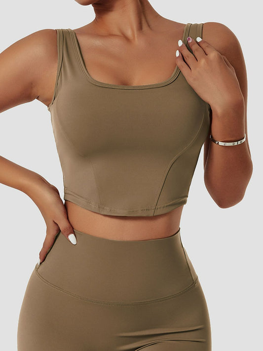 Breathable Seam Detail Sports Bra