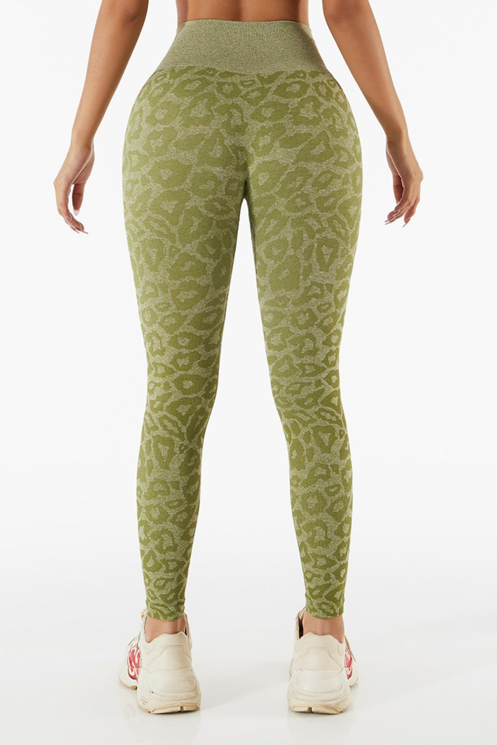 Animal Print Elastic Waistband Leggings