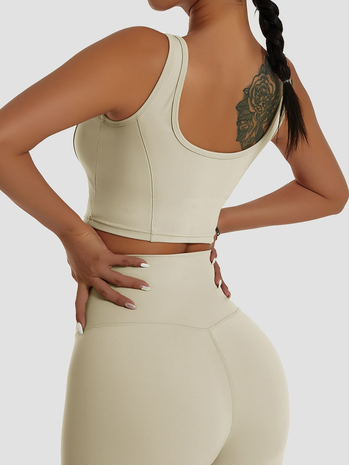 Breathable Seam Detail Sports Bra