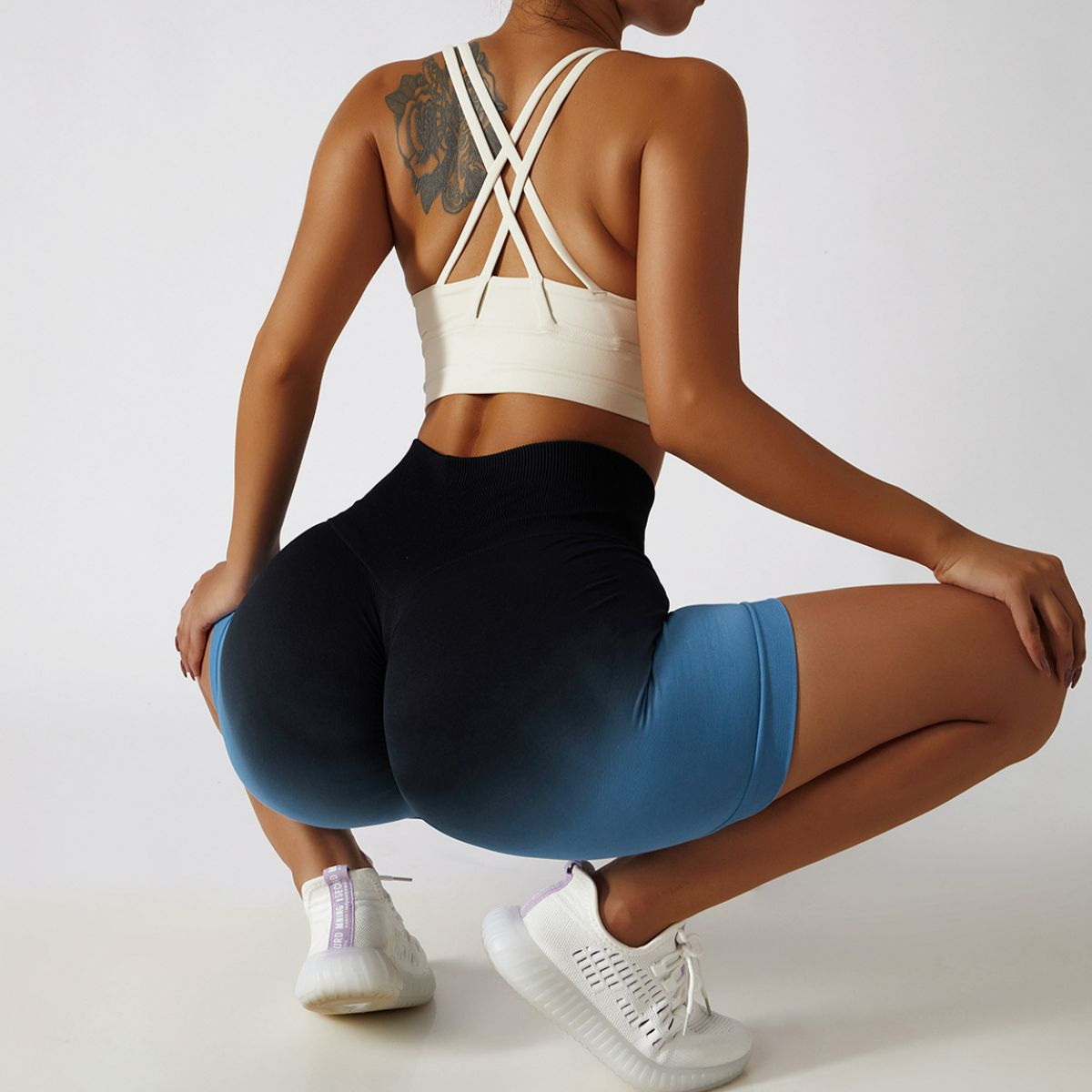 Gradient Seamless Biker Shorts