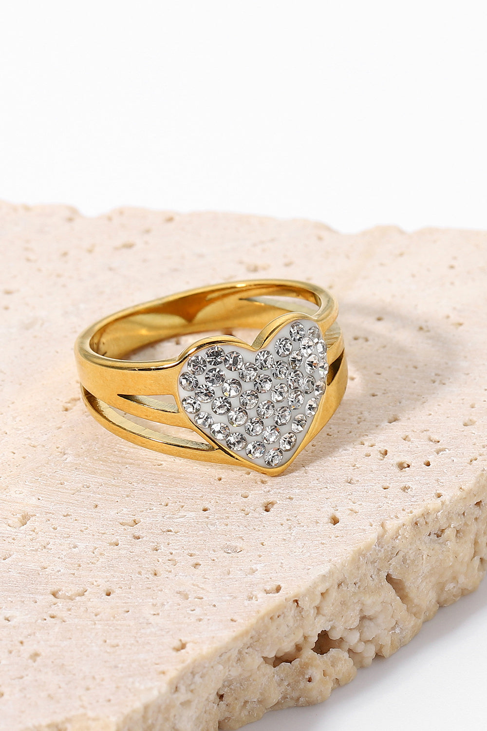 Heart Rhinestone Ring