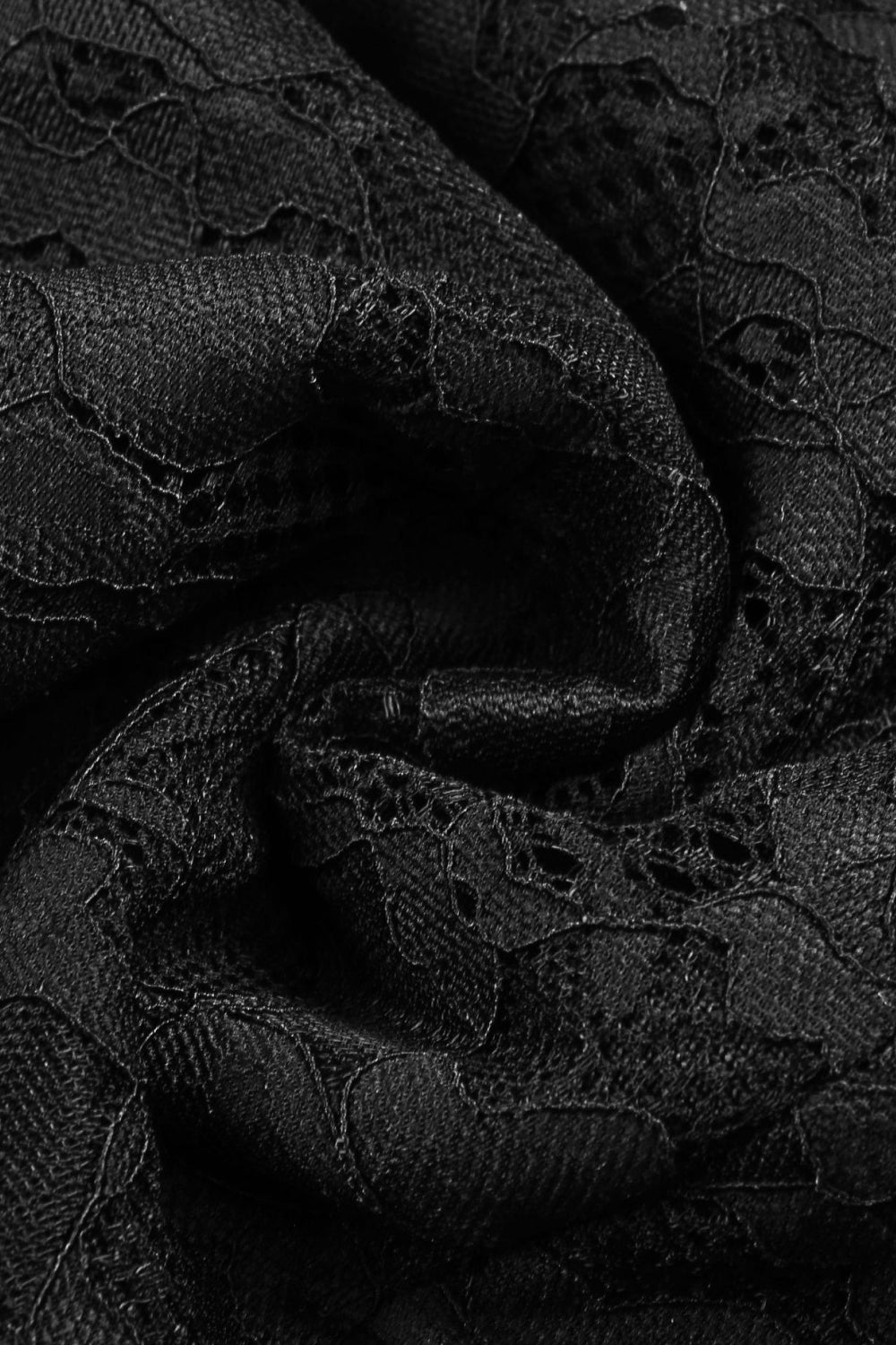 Lace Lantern Sleeve Sweetheart Neck Dress