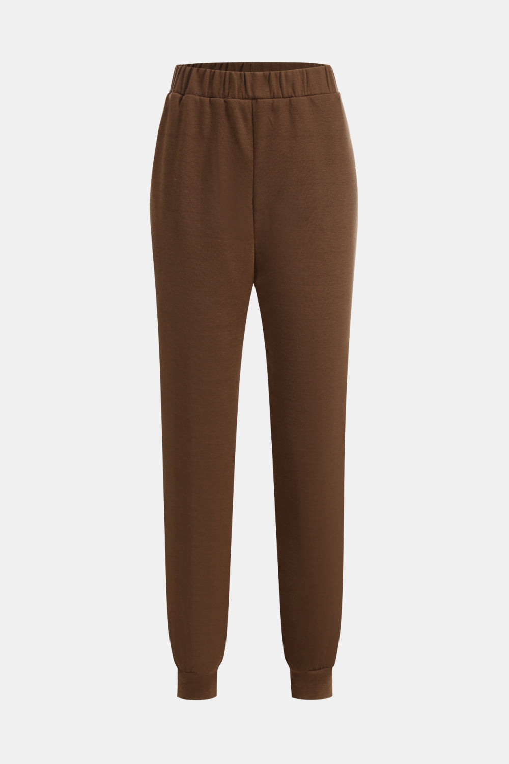 Zip Up Drawstring Cropped Hoodie and Pants Set