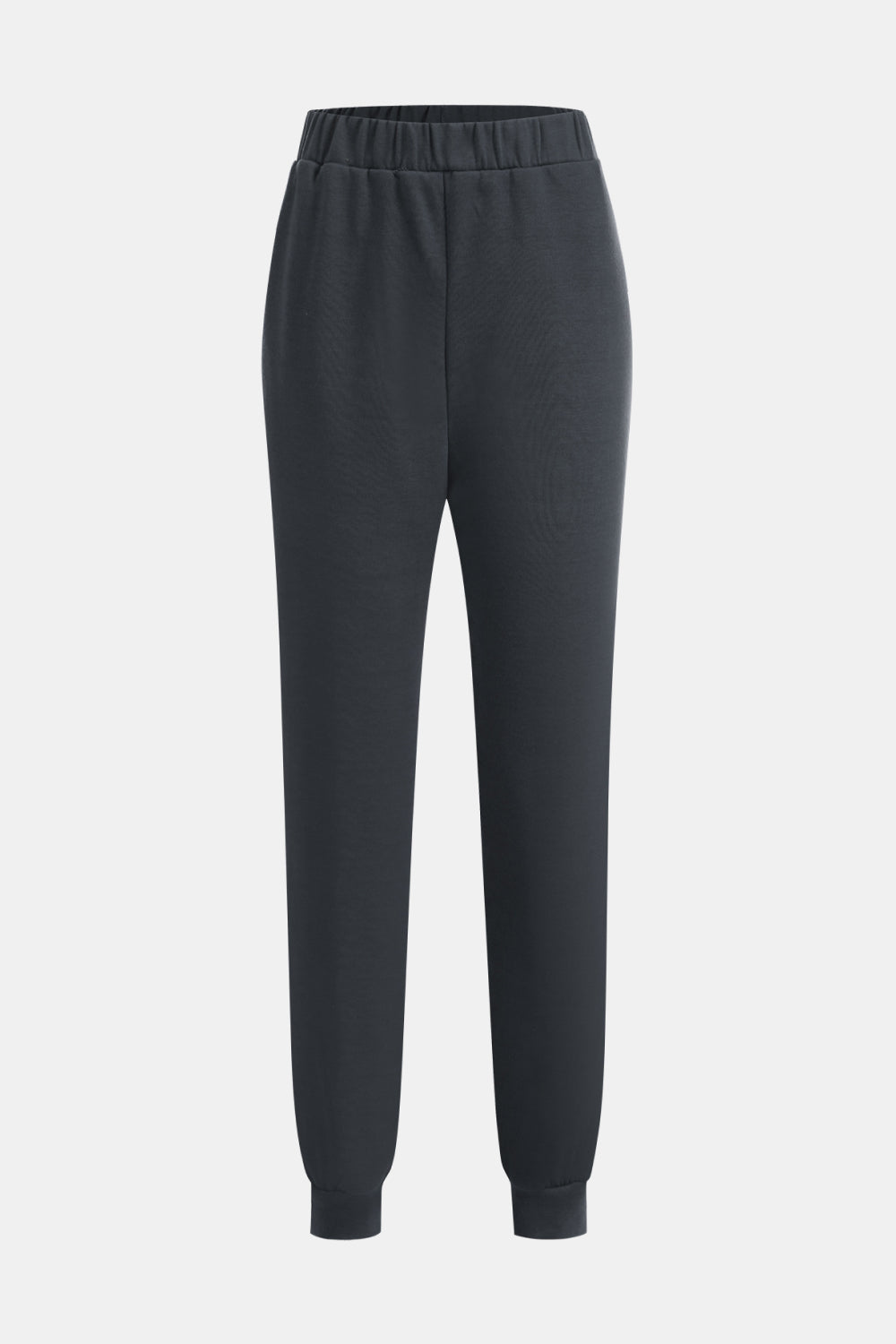 Zip Up Drawstring Cropped Hoodie and Pants Set