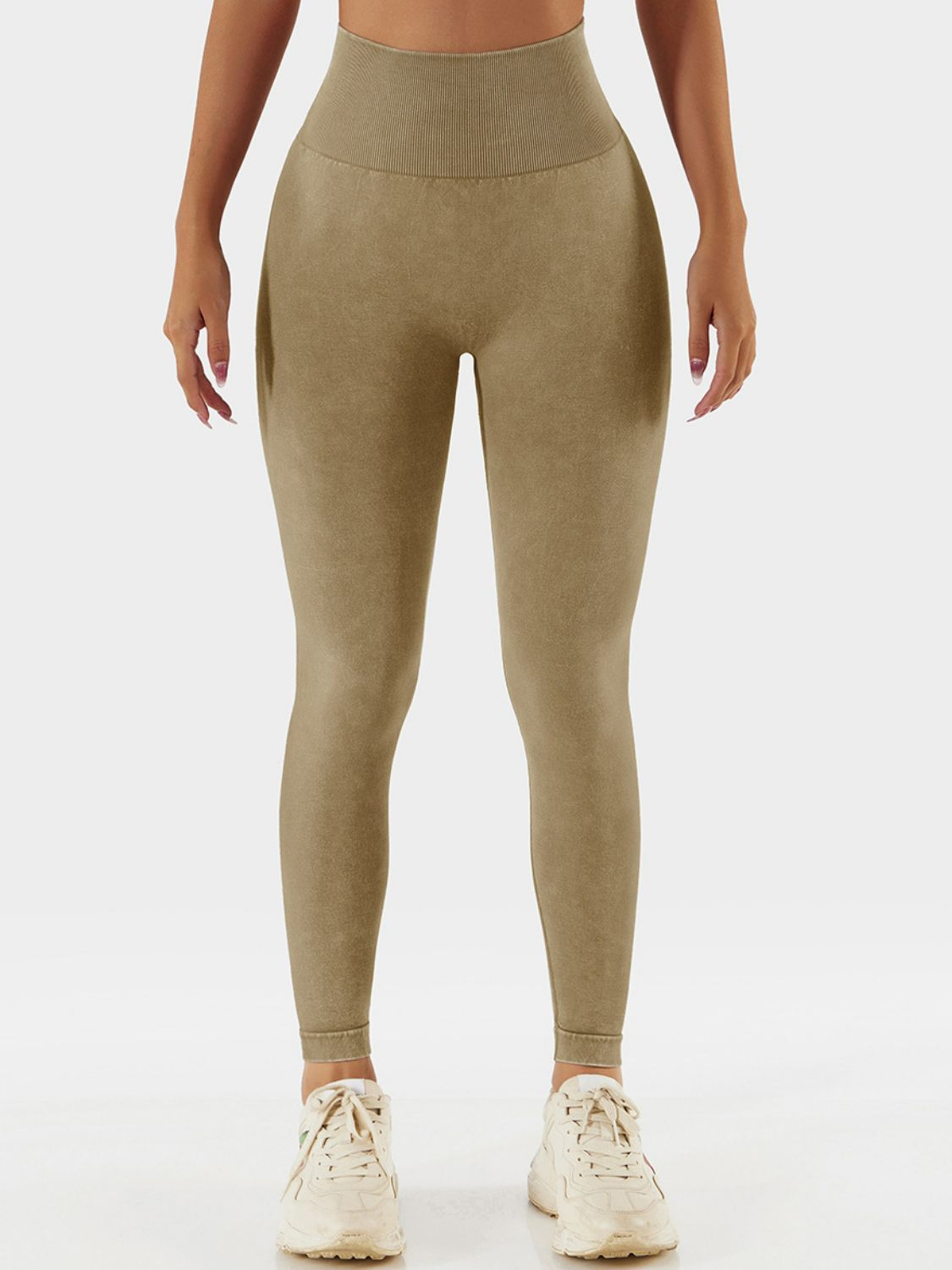 Acid Wash High Waist Sports Leggings