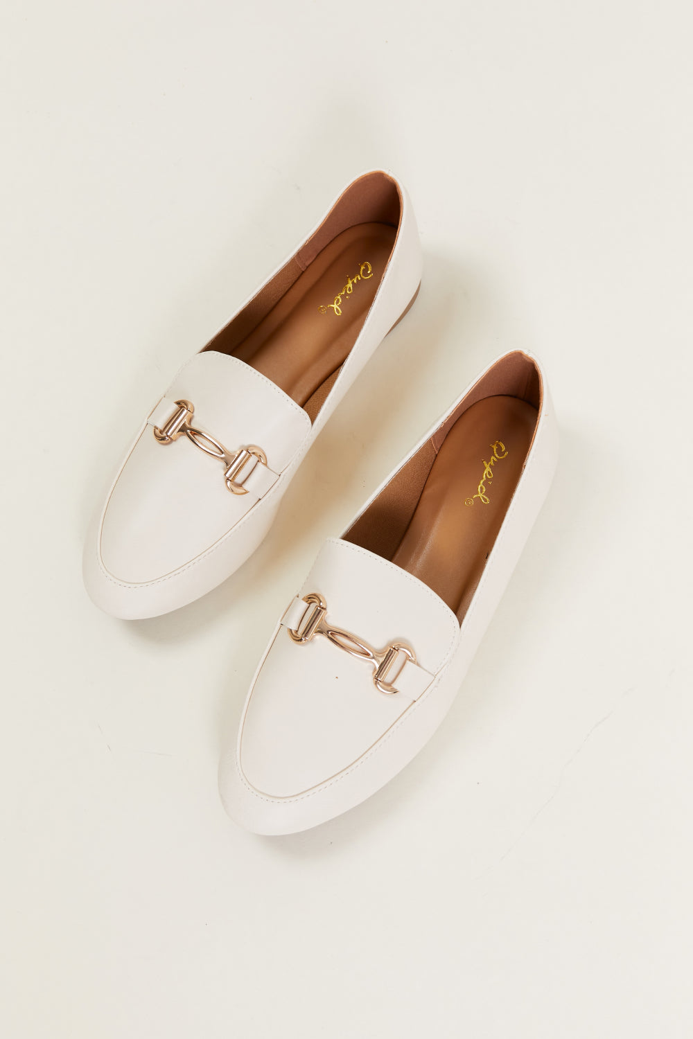 Qupid 9 to 5 Ballerina Metal Detail Loafers