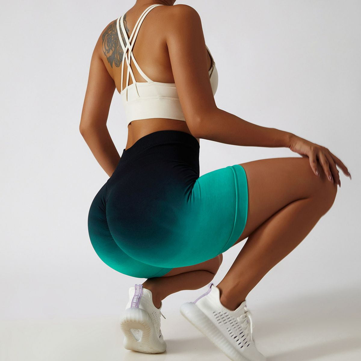 Gradient Seamless Biker Shorts