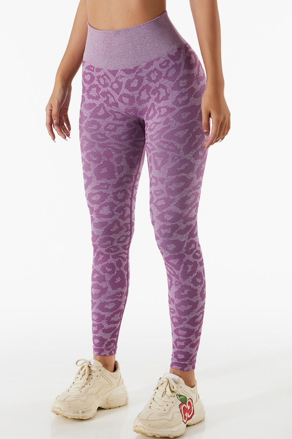 Animal Print Elastic Waistband Leggings
