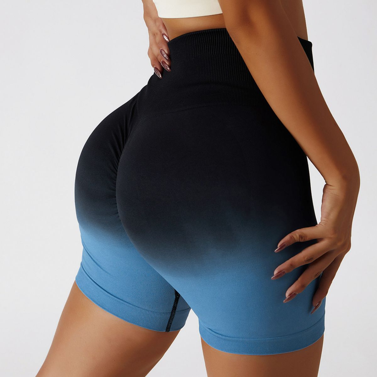 Gradient Seamless Biker Shorts