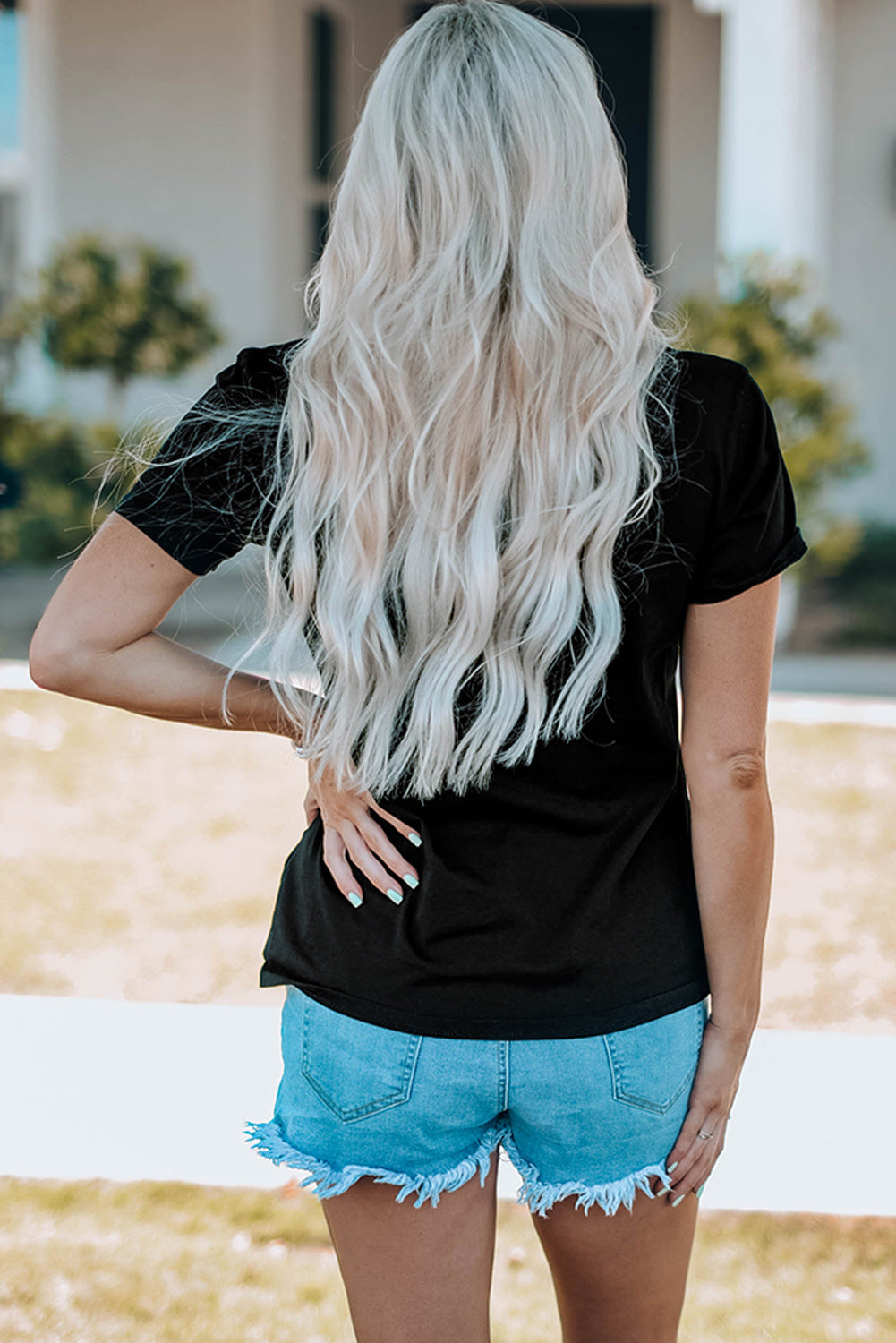 Gradient Snowflake Graphic T-Shirt