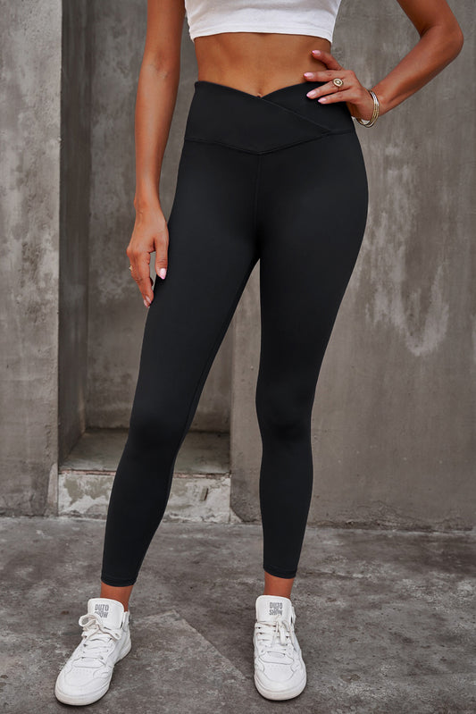 Crisscross Cropped Yoga Leggings