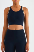 Contrast Detail Racerback Sports Bra