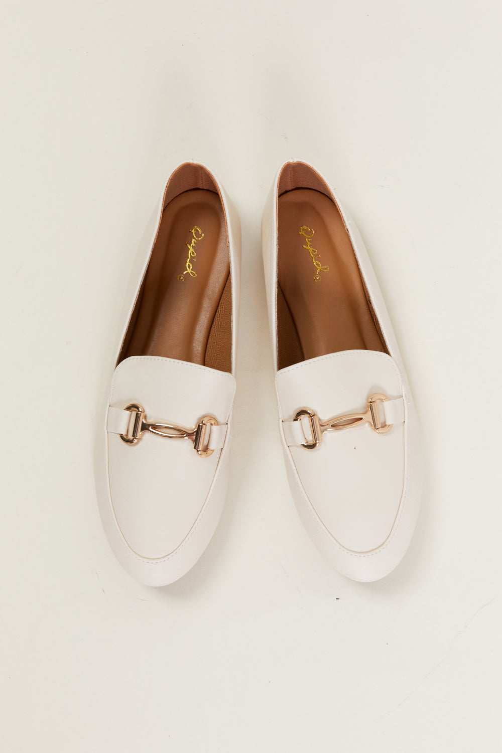 Qupid 9 to 5 Ballerina Metal Detail Loafers