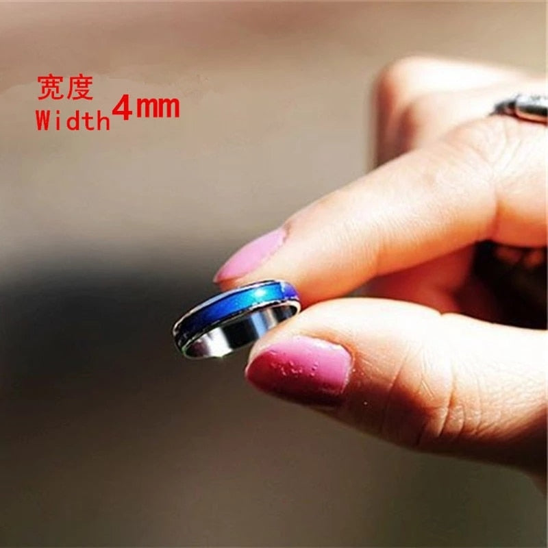 Classic Temperature Change Color Mood Ring Hot Sale Jewelry Smart Discolor Rings Best Gift For Friends Free Shipping