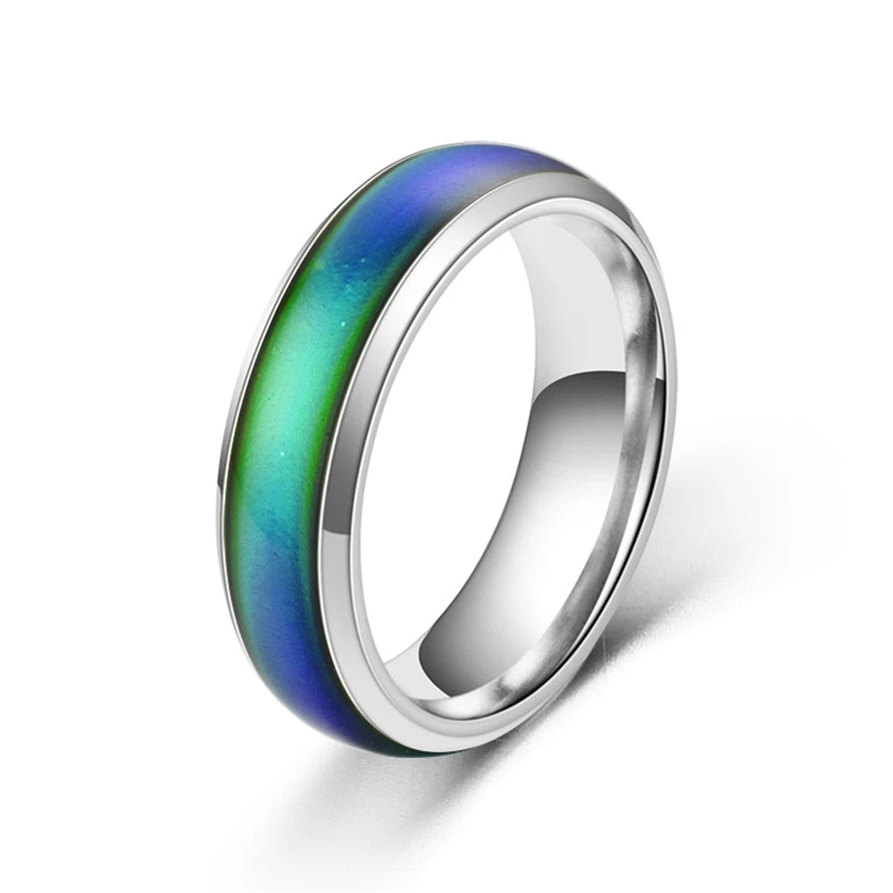 Classic Temperature Change Color Mood Ring Hot Sale Jewelry Smart Discolor Rings Best Gift For Friends Free Shipping