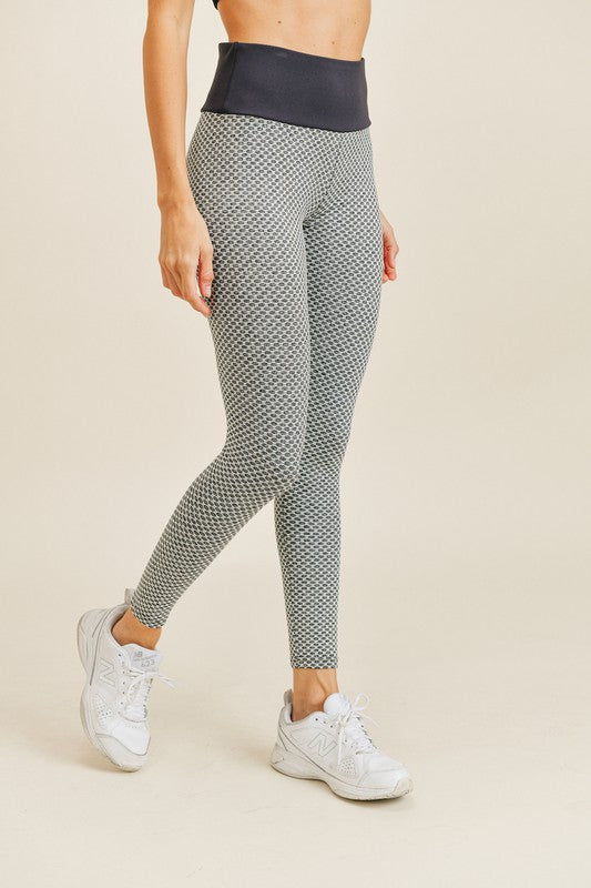 Kimberly C Textured Butt Lifting Active Leggings