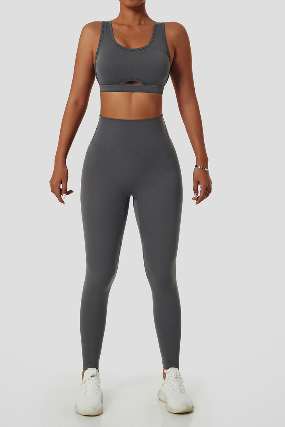 Cutout Open Back Sports Bra