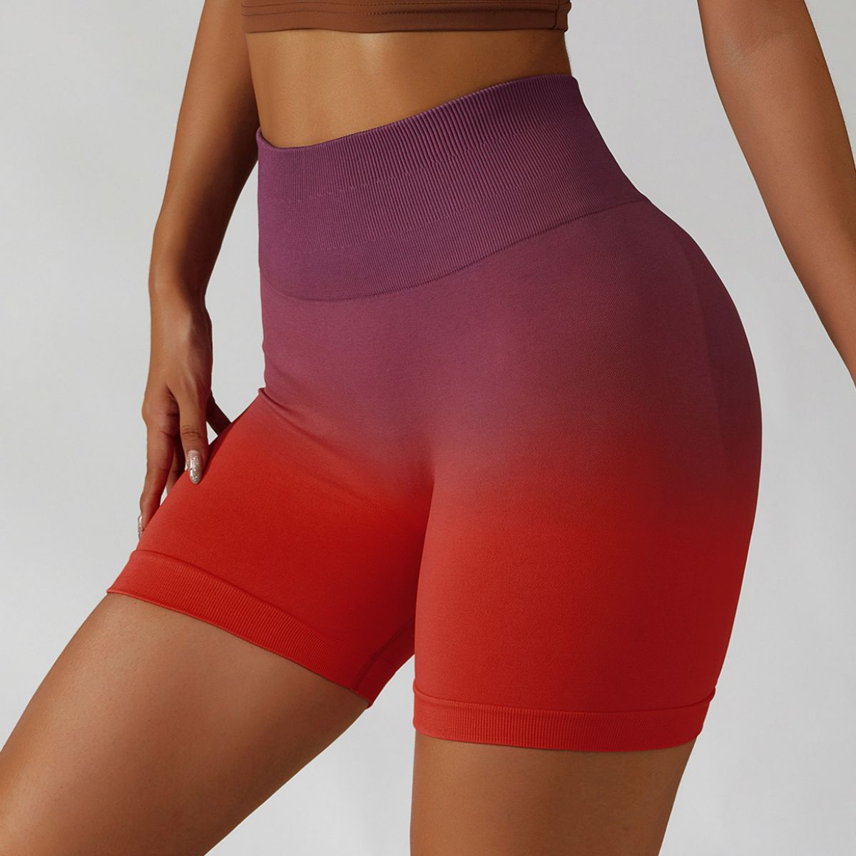 Gradient Seamless Biker Shorts