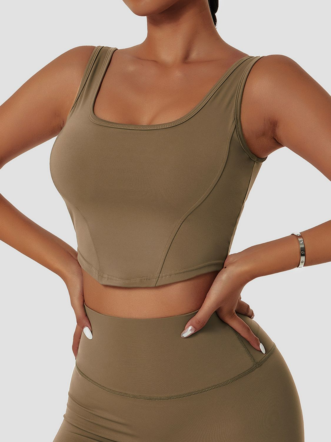 Breathable Seam Detail Sports Bra