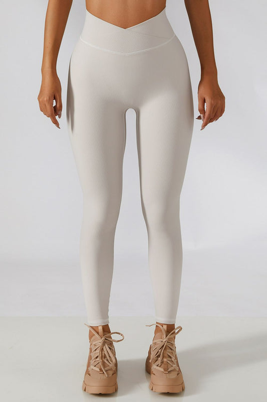 Crossover Waist Yoga Leggings