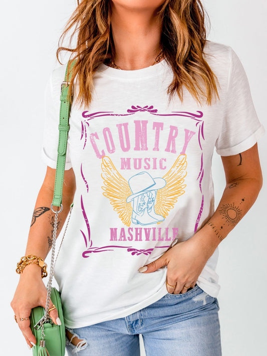 COUNTRY MUSIC NASHVILLE Graphic Tee