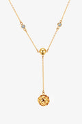 Openwork Ball Pendant Necklace