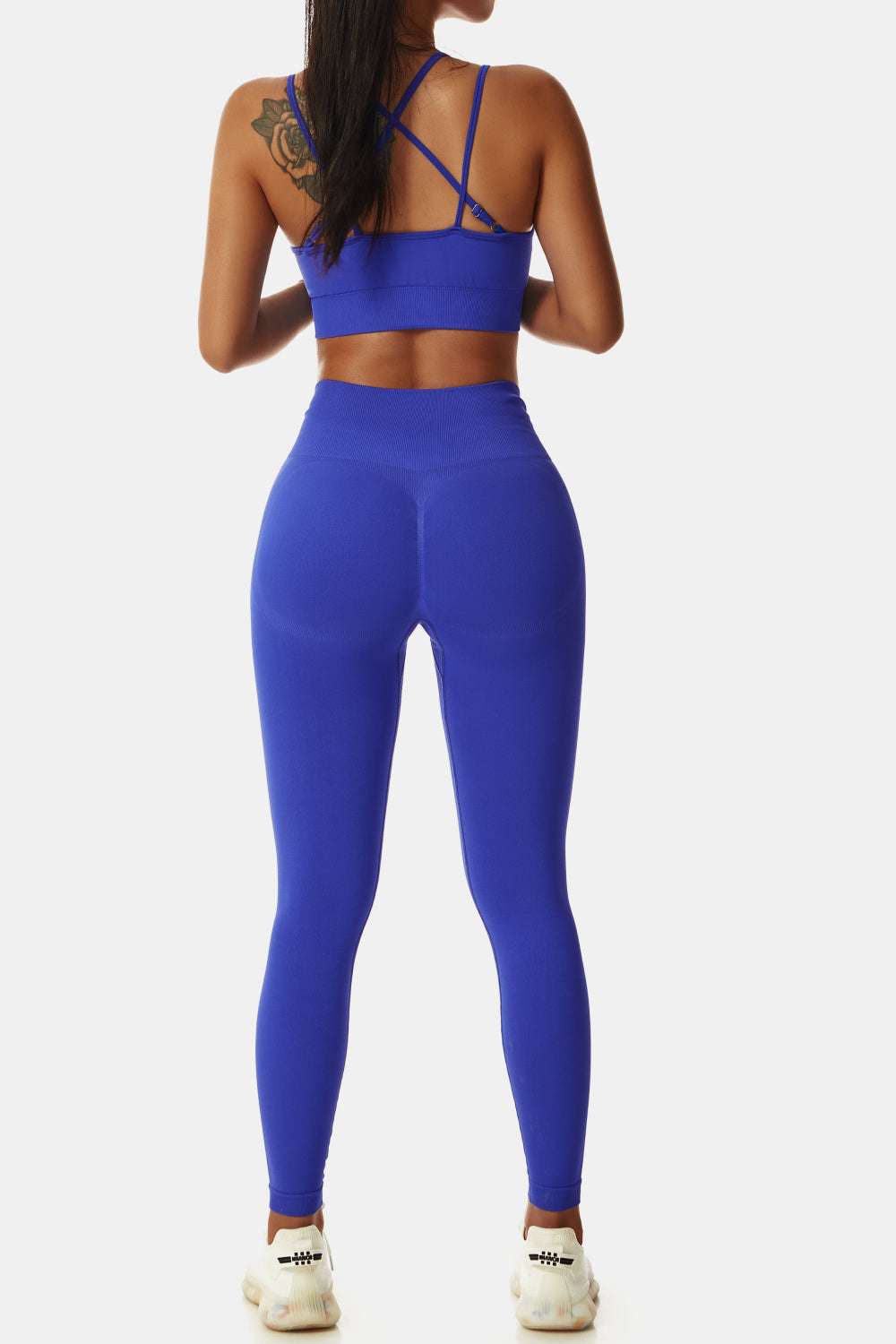 Double-Strap Sports Bra and Leggings Set