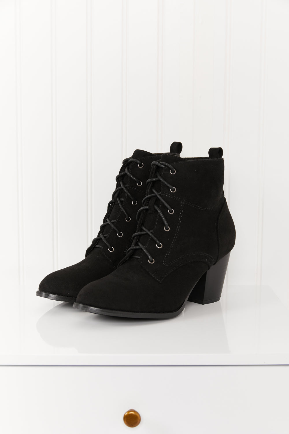 DDK Forever Fall Lace-Up Heeled Booties