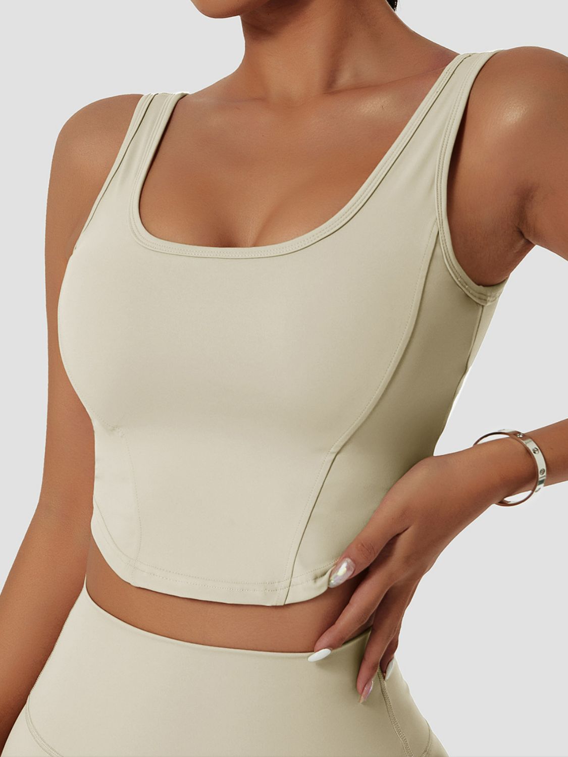 Breathable Seam Detail Sports Bra