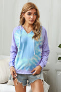 Tie-Dye Dropped Shoulder Hoodie